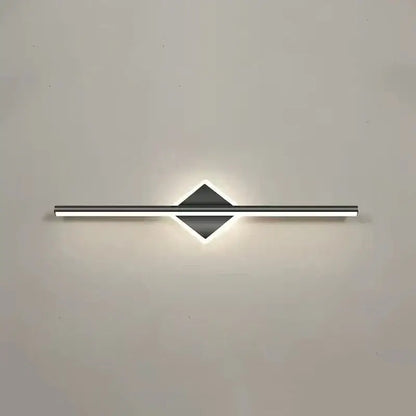 Modern gold & black led mirror light wall lamp bathroom sconce