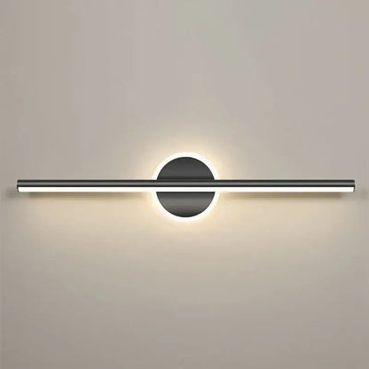 Modern gold & black led mirror light wall lamp bathroom sconce
