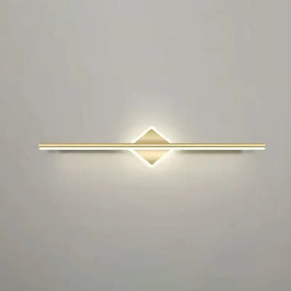 Modern gold & black led mirror light wall lamp bathroom sconce