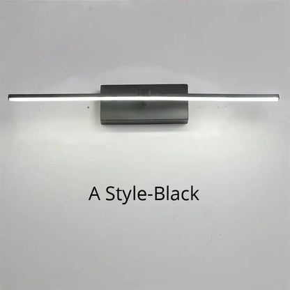 Modern black led mirror lights bathroom wall lamp