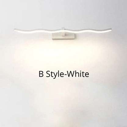 Modern black led mirror lights bathroom wall lamp