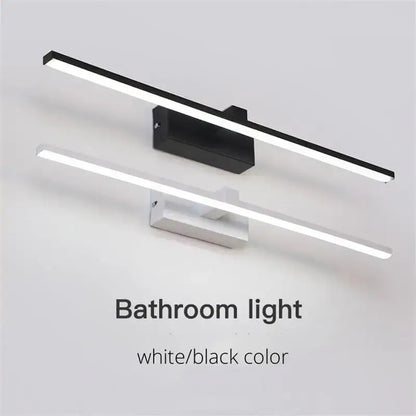 Modern black led mirror lights bathroom wall lamp