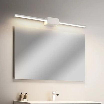 Modern minimalist sage green led mirror wall sconces for bathroom