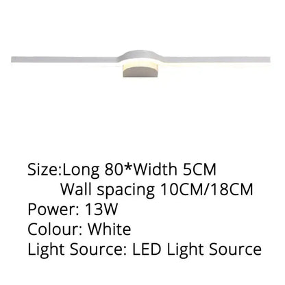 Modern minimalist sage green led mirror wall sconces for bathroom