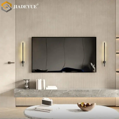 Modern matte black wall lamp – bedroom cylindrical sconce with switch