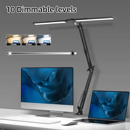 Modern black monitor desk lamp office eye care screen bar light