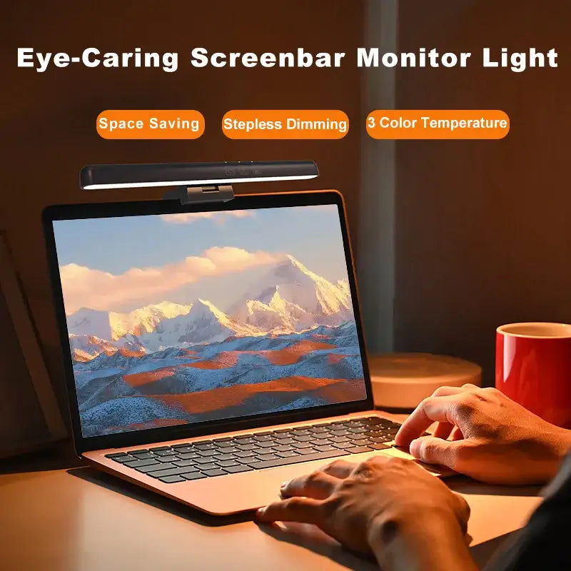 Modern black led monitor screen light bar office desk lamp