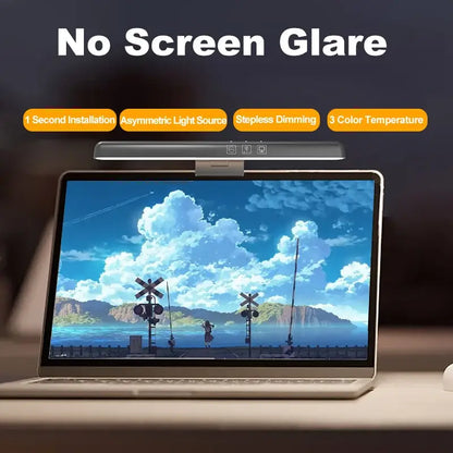 Modern black led monitor screen light bar office desk lamp