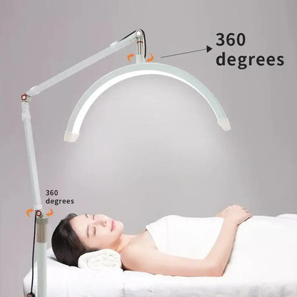 White adjustable led moon beauty floor lamp for bedroom treatments