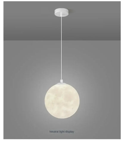Modern led moon planet ceiling chandelier for bedroom lighting