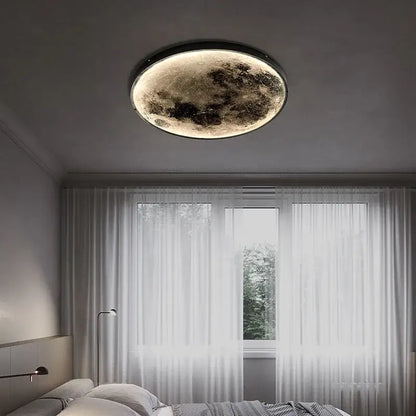 Modern textured led moon wall lamp for bedroom decor