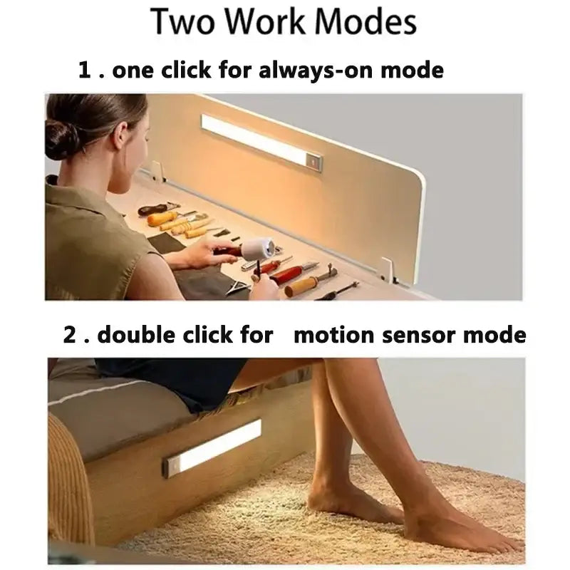 Dimmable white led motion sensor cabinet light kitchen strip light