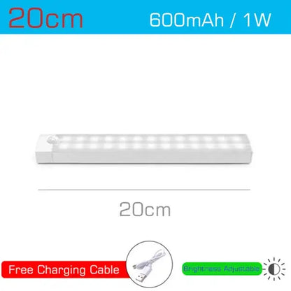 Modern white led motion sensor light bar – bedroom night light