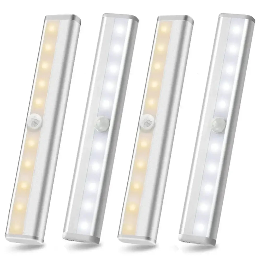 Slim white led motion sensor night light bedroom strip light