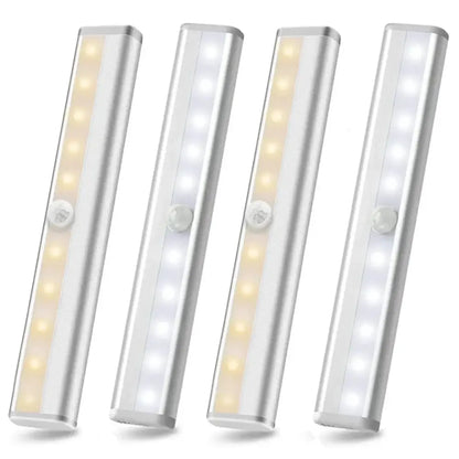 Slim white led motion sensor night light bedroom strip light