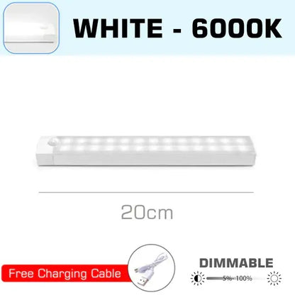 Modern white led motion sensor night light bedroom wall lamp