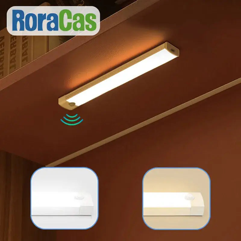 Modern white led motion sensor night light bedroom wall lamp