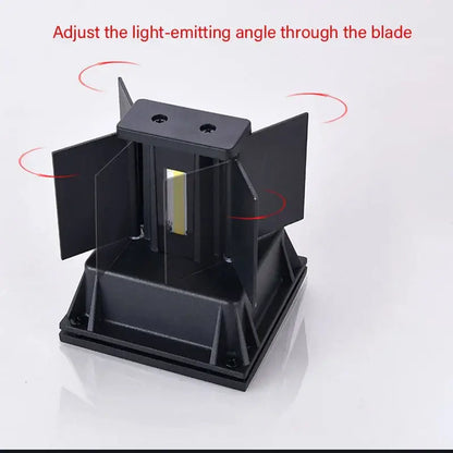 Modern black & gold motion sensor wall lamp outdoor sconce