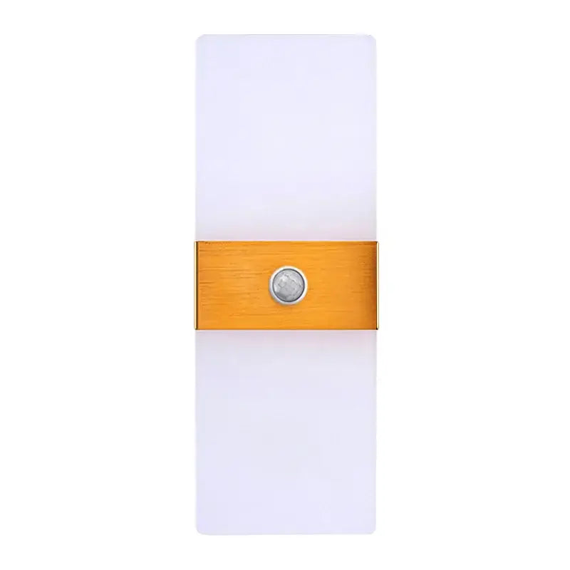 Modern gold led motion sensor wall light for hallway stairway bedroom