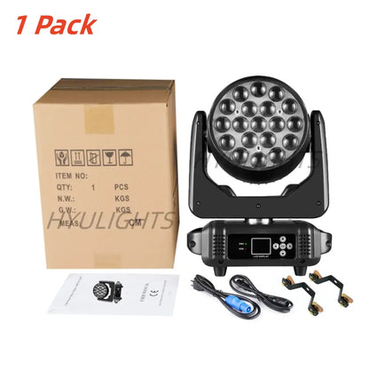 Black led moving head wash light – living room stage lighting