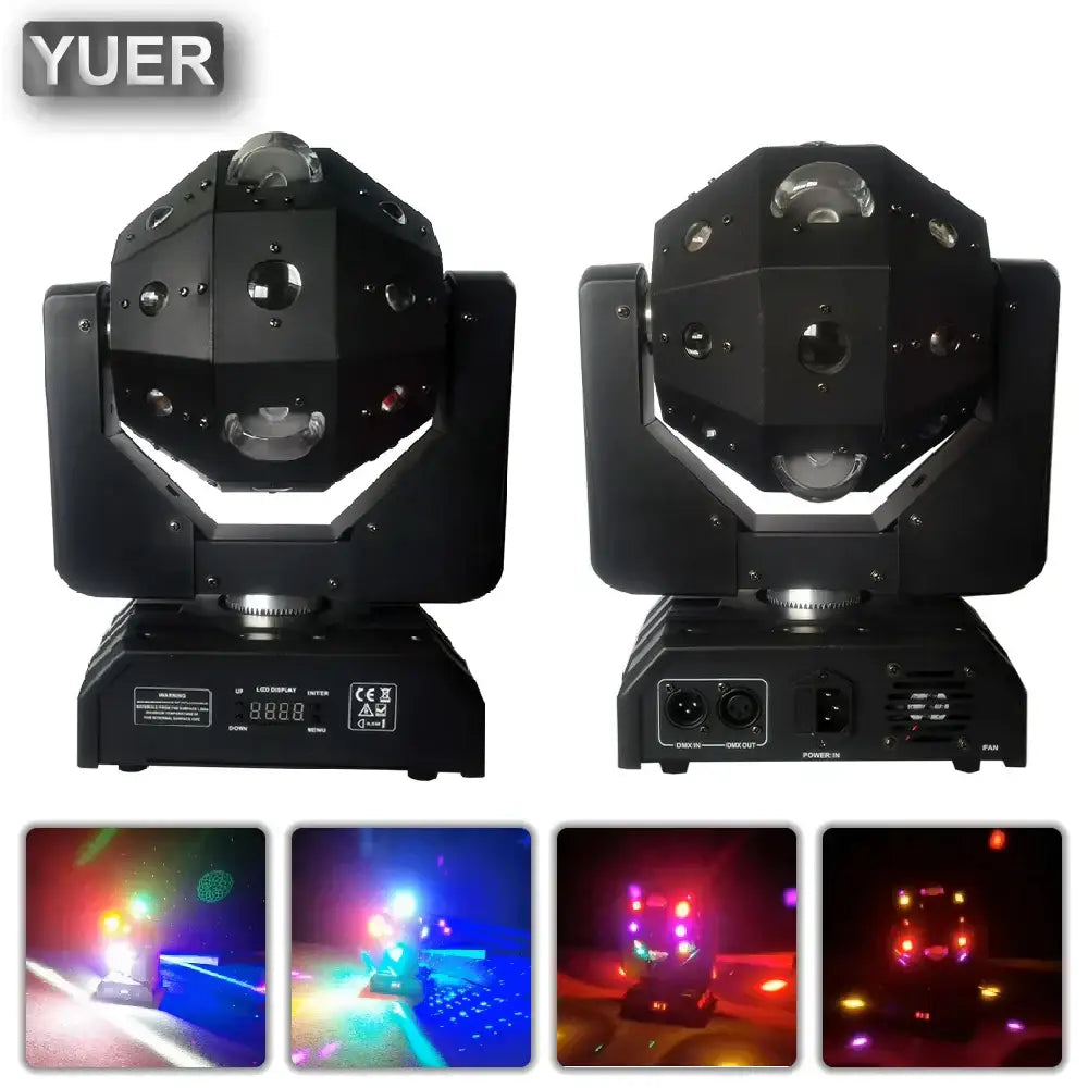 Modern black moving head ball laser strobe light living room spotlight