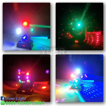 Modern black moving head ball laser strobe light living room spotlight