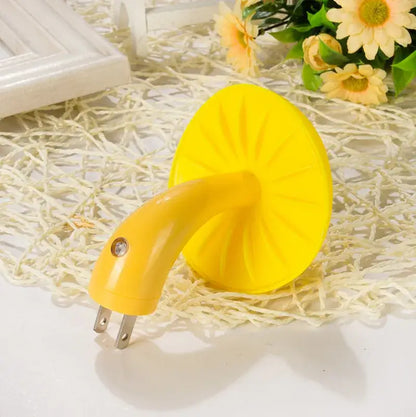 Yellow mushroom night light – bedroom sensor wall lamp