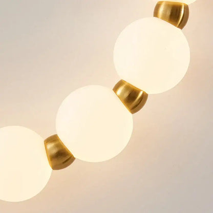 Art deco gold & black led necklace wall lights bedroom sconce