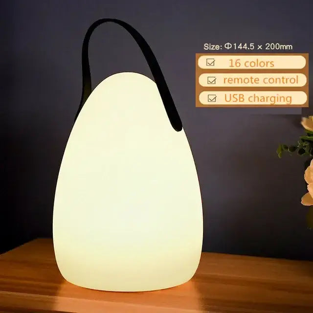 Modern led night light 2-pack – outdoor and bedroom portable lamp