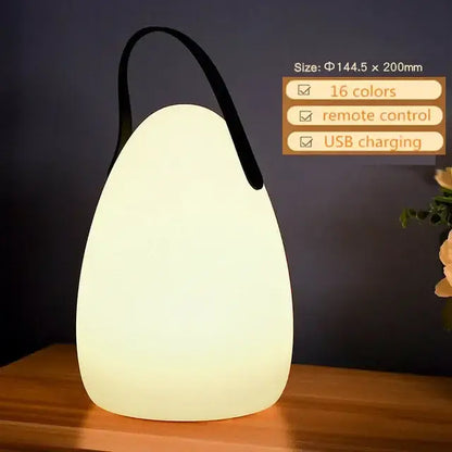 Modern led night light 2-pack – outdoor and bedroom portable lamp