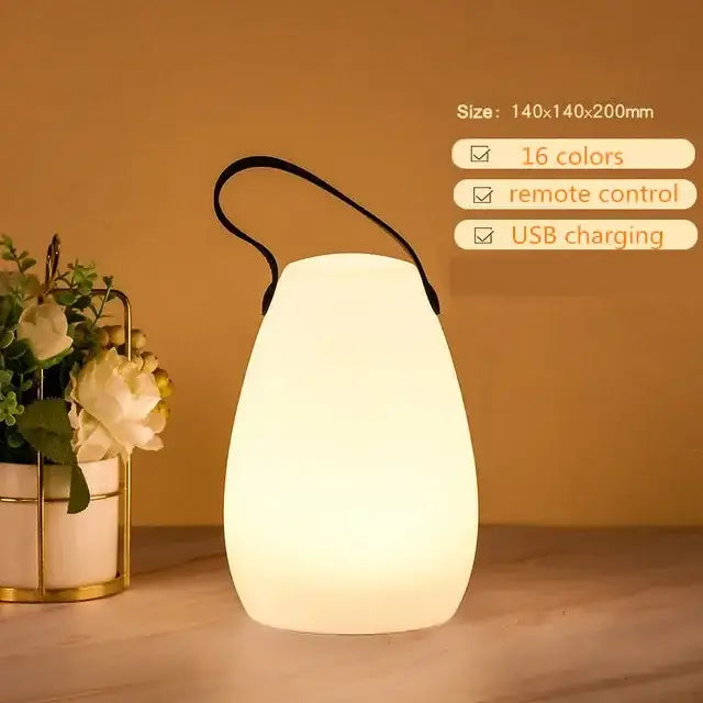 Modern led night light 2-pack – outdoor and bedroom portable lamp
