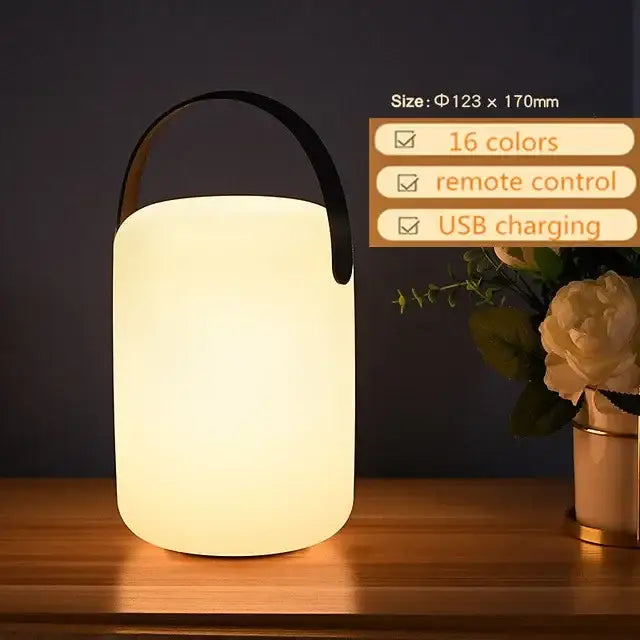 Modern led night light 2-pack – outdoor and bedroom portable lamp