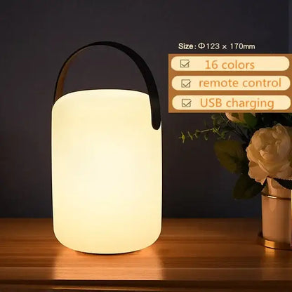 Modern led night light 2-pack – outdoor and bedroom portable lamp