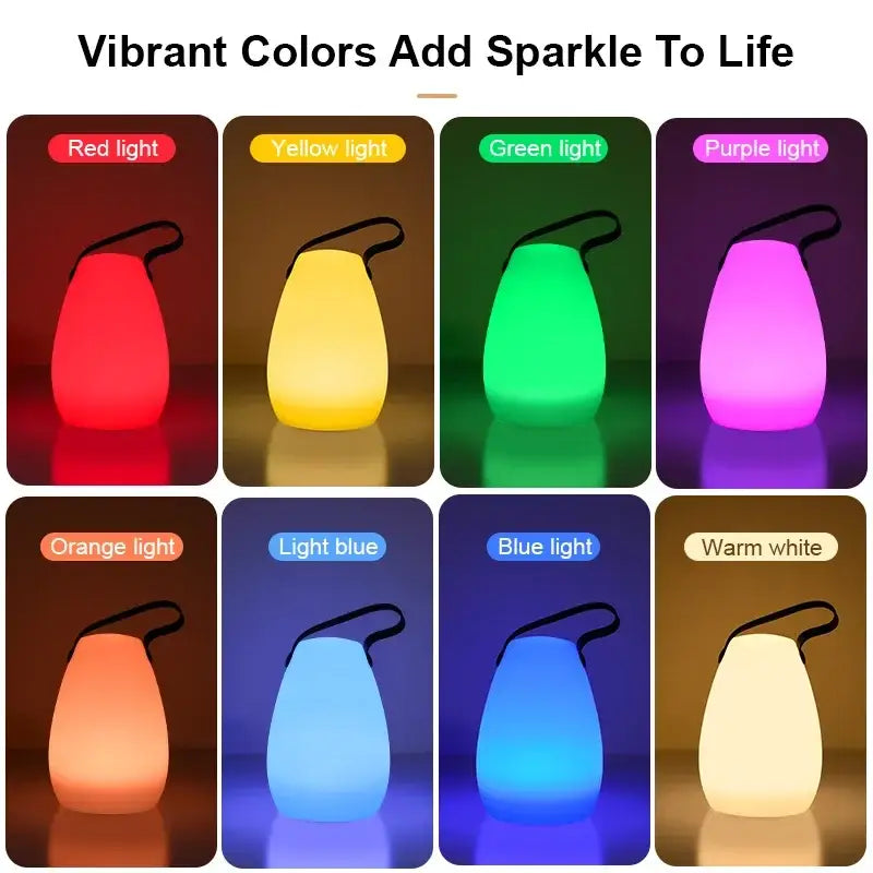Modern led night light 2-pack – outdoor and bedroom portable lamp