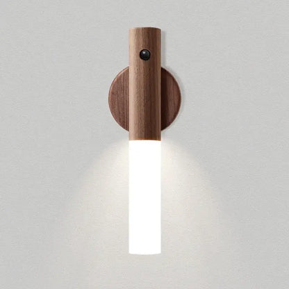 Modern wooden led night light bedroom translucent garden trowel lamp