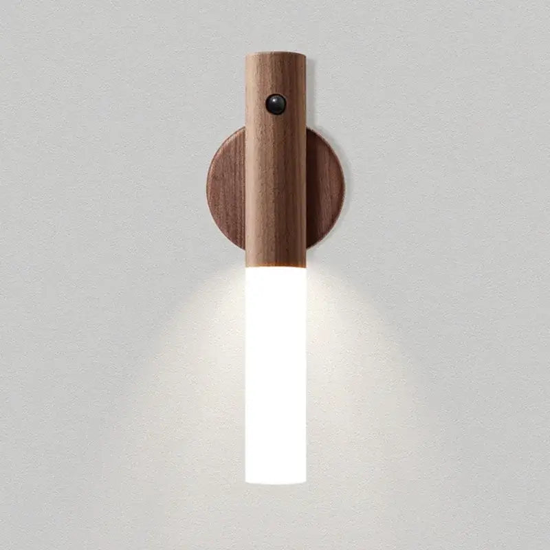 Modern wooden led night light bedroom translucent garden trowel lamp