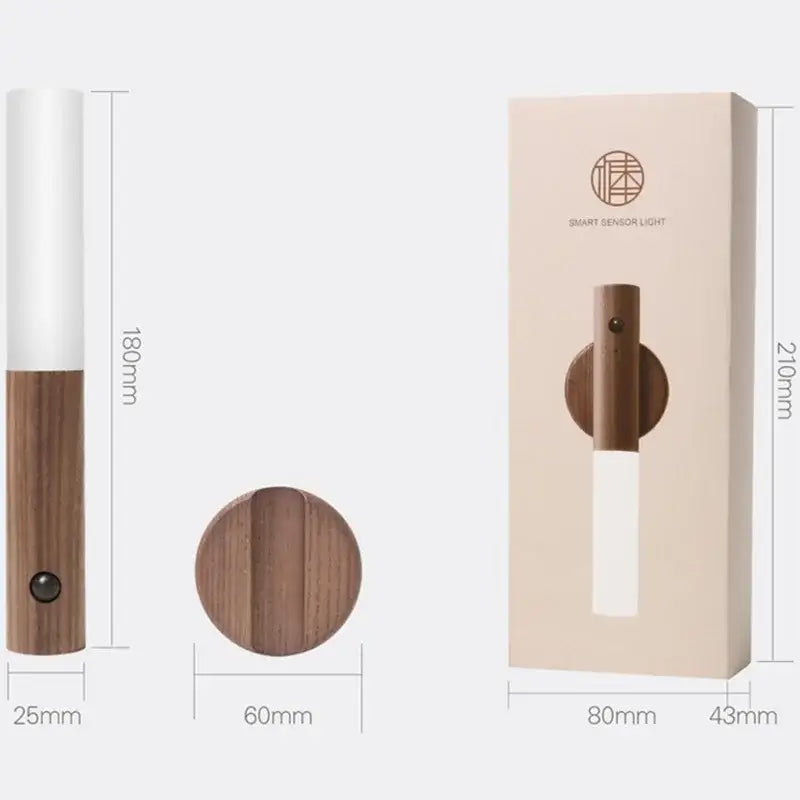 Modern wooden led night light bedroom translucent garden trowel lamp