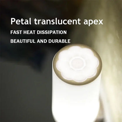 Modern cylindrical yellow led night light bedroom wall lamp dimmable