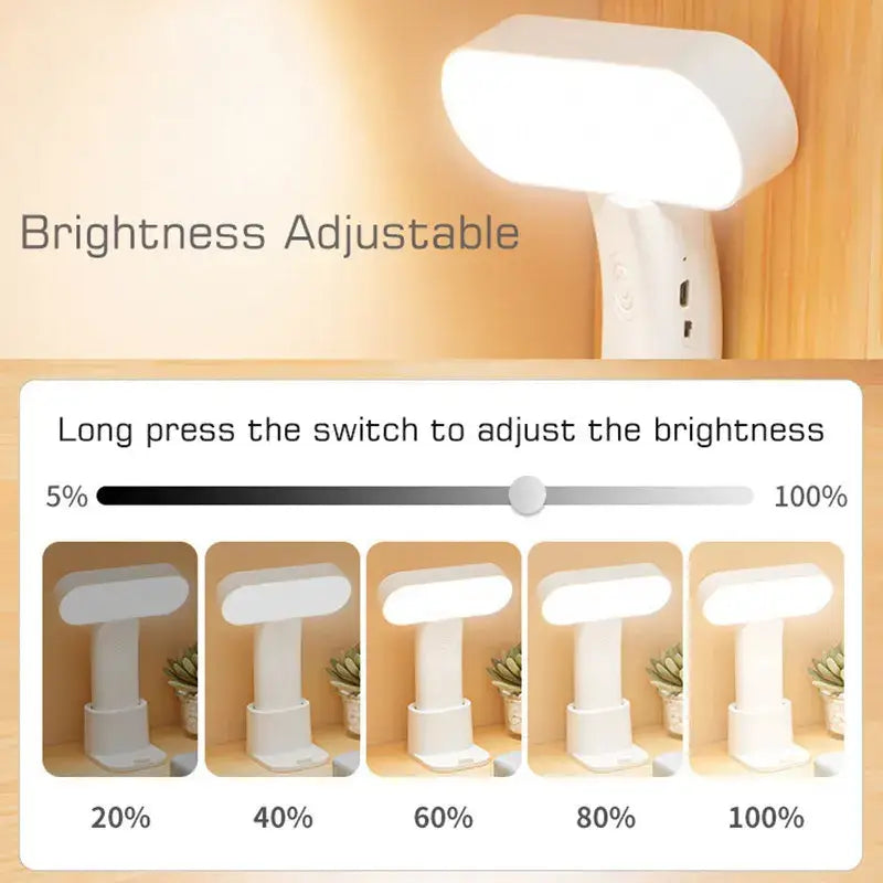 Modern white led nightlight bedroom table lamp
