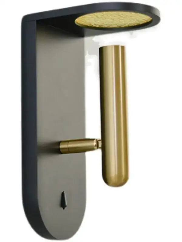Modern black and brass led nordic flame wall lamp living room