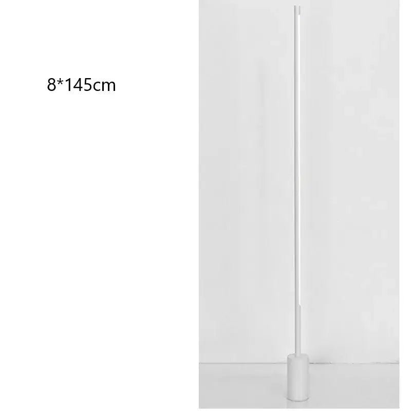 Minimalist black led nordic floor lamp for living room ambient lighting