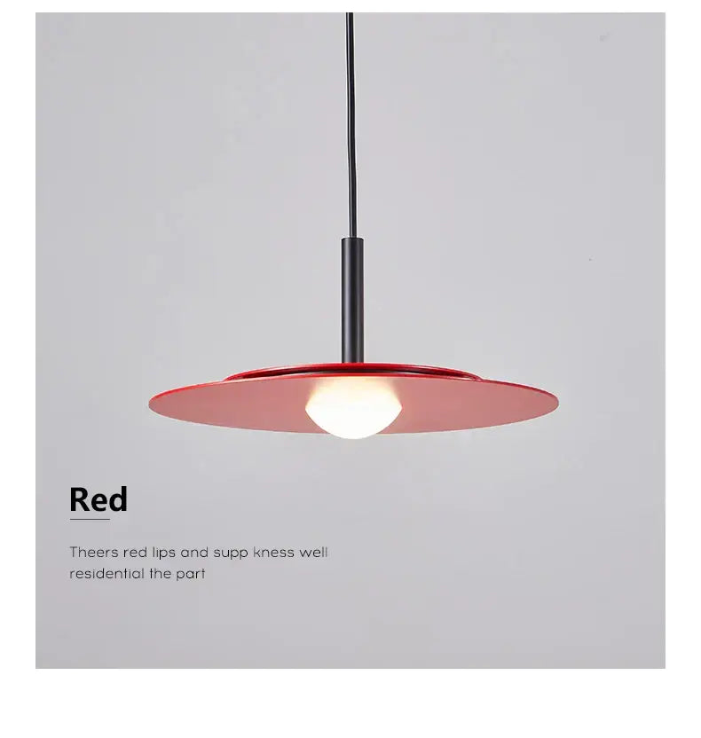 Minimalist black flying saucer chandelier for dining room lighting