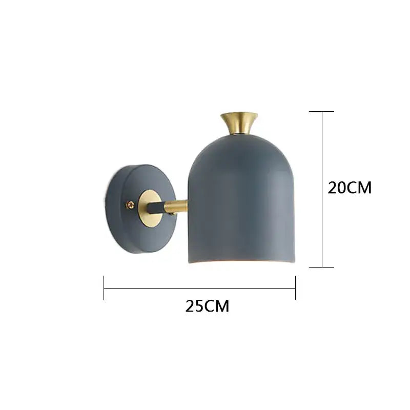Modern pastel matte led nordic wall lamp for bedroom
