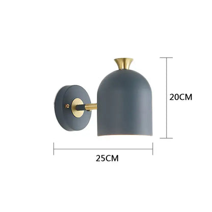Modern pastel matte led nordic wall lamp for bedroom