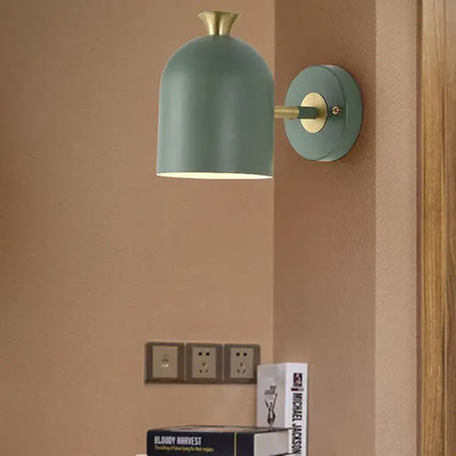 Modern pastel matte led nordic wall lamp for bedroom