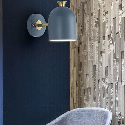 Modern pastel matte led nordic wall lamp for bedroom