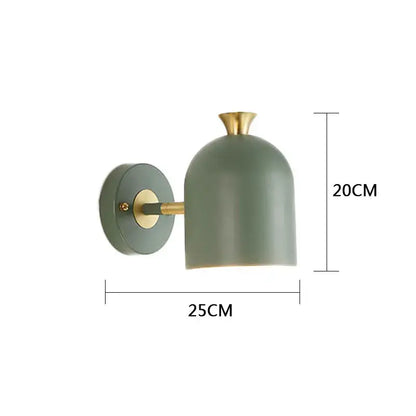 Modern pastel matte led nordic wall lamp for bedroom