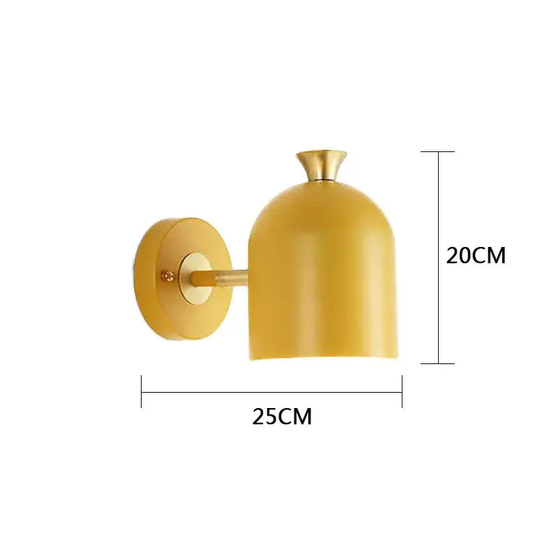 Modern pastel matte led nordic wall lamp for bedroom