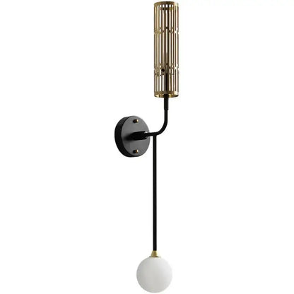 Modern gold and black led nordic wall sconce living room light
