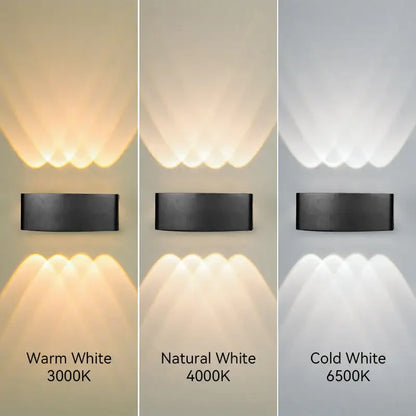 Modern black led outdoor garden wall light – porch sconce